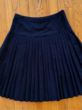 Tommy Hilfiger Navy Pleated Skirt